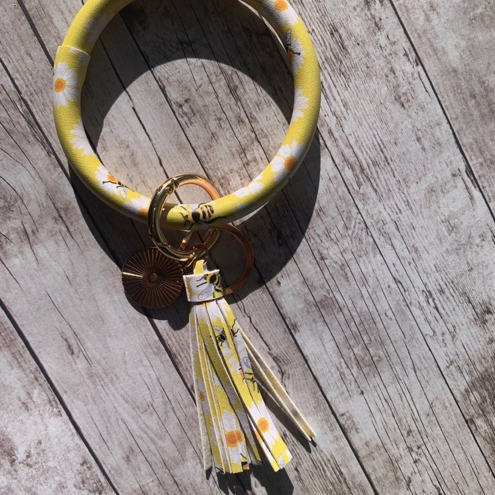 Bee Bangle Tassel Bracelet Keyring - Picture 5 of 9